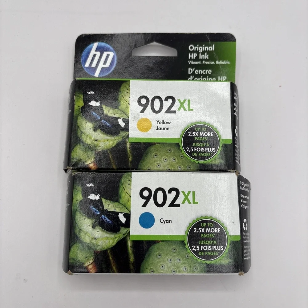 HP 902XL Cyan & Yellow High Yield Ink 2 Packs - Malaysia 2023